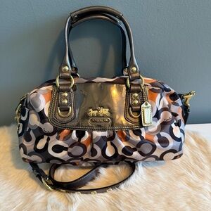 Coach Madison Graphic Op Art Sabrina Vintage Y2K Satchel